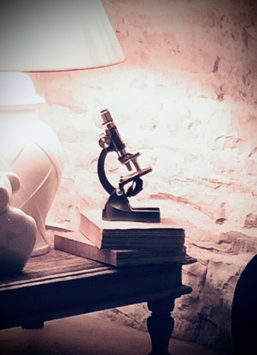 Vintage microscope science - vintage,